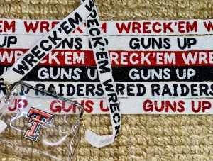 Texas Tech Beaded Purse Strap